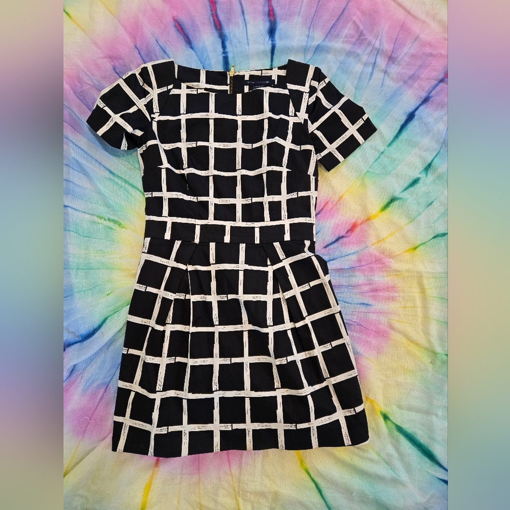FRENCH CONNECTION Richie Paint Check Dress - Picture 3 of 4